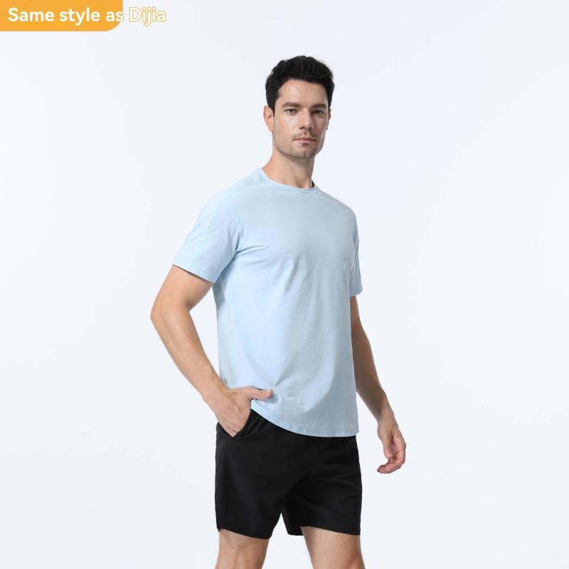 Tee-Shirt À Manches Courtes  Homme | T-Shirts & Polos Homme BLEU CIEL