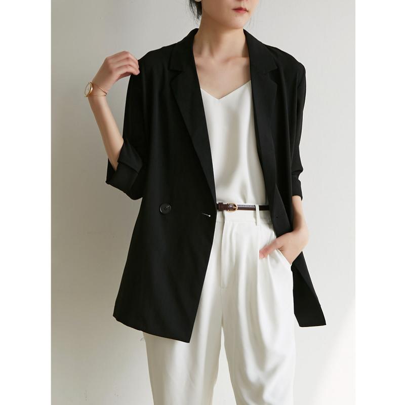 Veste Tailleur Boutonnée Ceinturée  Femme | Blazers Blazers Blazers